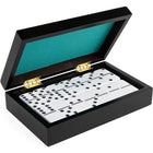 Legacy Deluxe Double 6 Dominoes with Wooden Storage Case