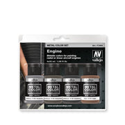 Metal Color - Engine 4 Color Acrylic Paint Set