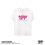 Mini GT T-shirt "Vibes" -Â  White with Pink LogoÂ  (Lady Size) - XS