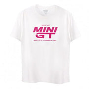Mini GT T-shirt "Vibes" -Â  White with Pink LogoÂ  (Lady Size) - XXS