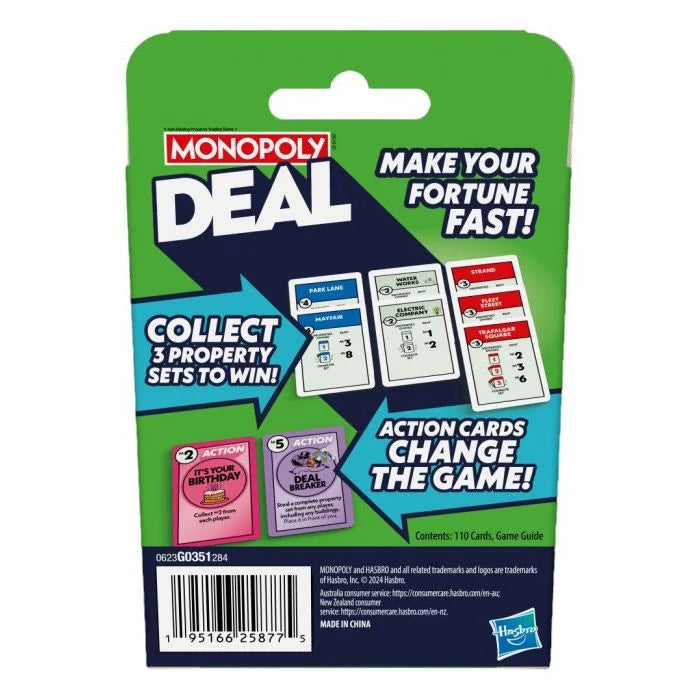 Monopoly Deal Refresh Card Game