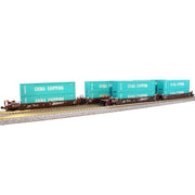 N Gunderson Maxi-I BNSF Swoosh #238403 5pc