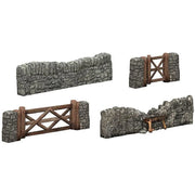 OO Dry Stone Walling and Gate