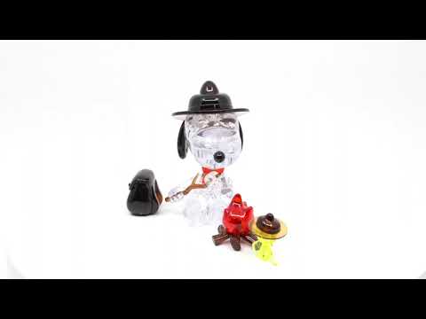 3D Snoopy Camping Crystal Puzzle_video