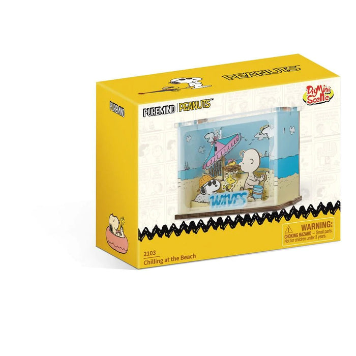 Puremind Peanuts: Snoopy Chilling at the Beach DIY Mini Scene