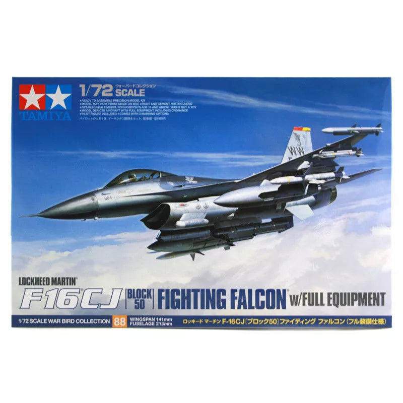 1/72 Lockheed Martin F16CJ Fighting Falcon with Full Equipment