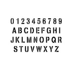 Stencils  Lettering and Signs  Stamp Font