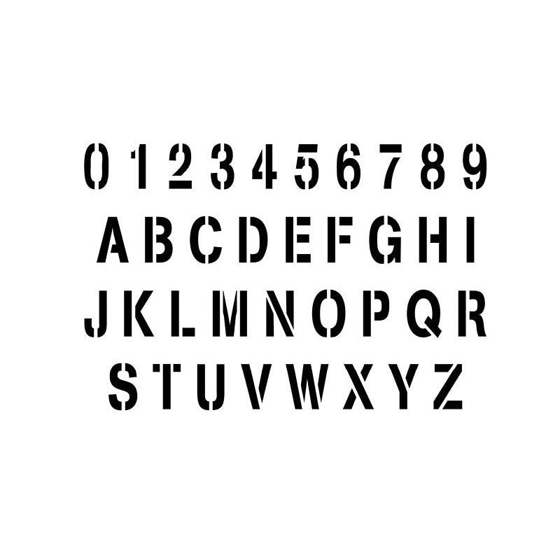 Stencils  Lettering and Signs  Stamp Font