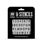 Stencils  Lettering and Signs  Stamp Font