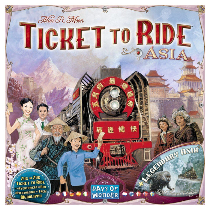 Ticket to Ride Asia Map