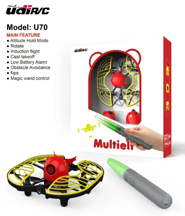U70 Gesture and wand control drone  Cast takeoff  Rotate  Obstacle avoidance  altitude hold and low