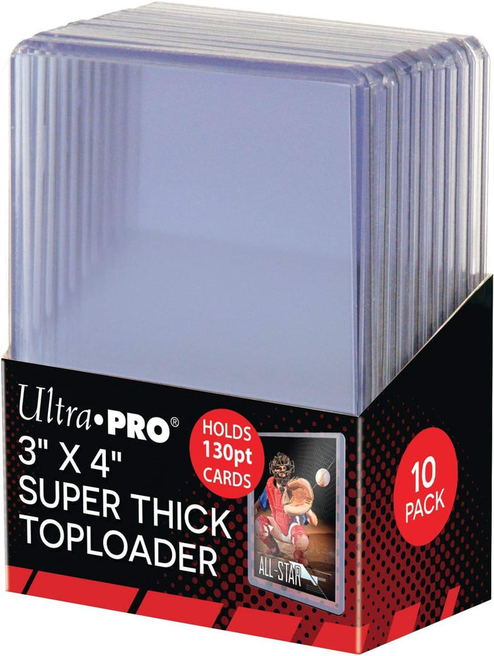 Ultra Pro: UP82327 3" X 4" Super Thick 130PT Toploader 10ct