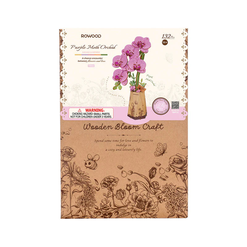 Wood Bloom Purple Moth Orchid