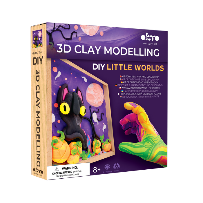 Wood&Craft DIY Little Worlds 21x21cm - Ghost Cat