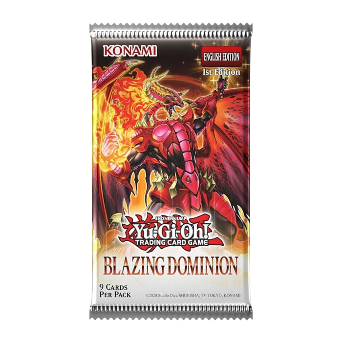 YuGiOh Blazing Dominion - 9 x Card Booster