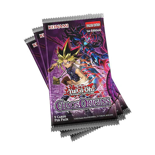 YuGiOh Chaos Origins 3-Booster Tuck Box