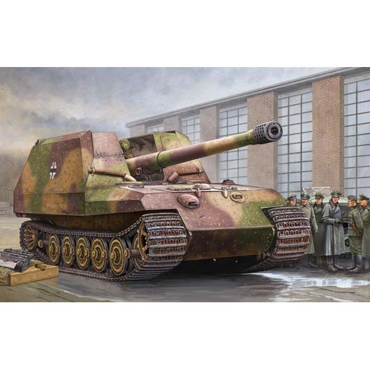 00378 1/35 German Geschtzwagen Tiger fr 17cm K72 Plastic Model Kit