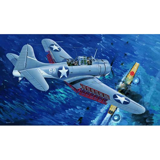 02244 1/32 U.S. Navy SBD3 â€œDauntlessâ€�Â� Midway Plastic Model Kit