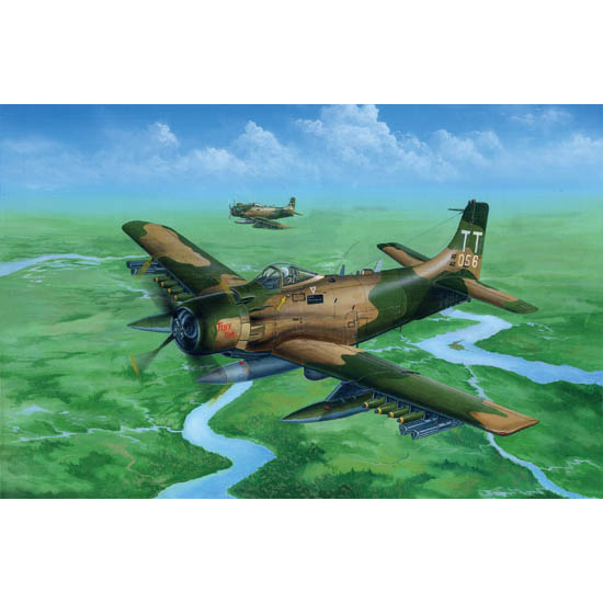 02254 1/32 A1J AD7 Skyraider Plastic Model Kit