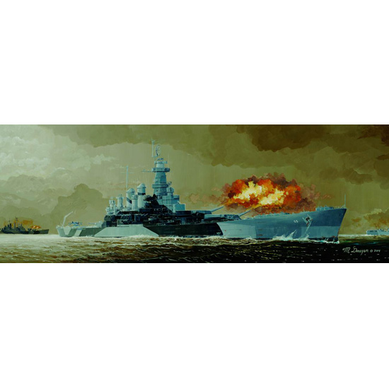 05303 1/350 USS BB55North Carolina Battleship Plastic Model Kit