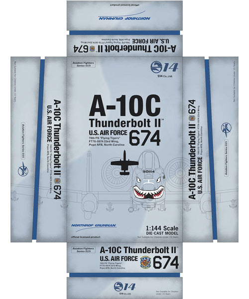 1/144 A10C 67474th FS Flying Tigers FT78067423rd Wing Pope AFB North Carolina