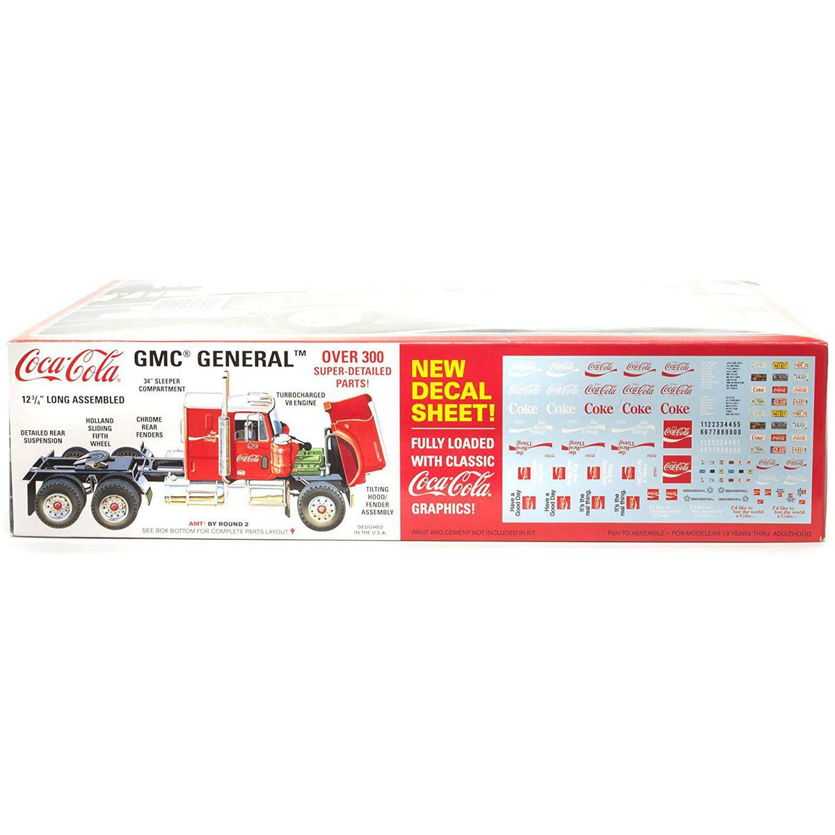 1/25 1976 GMC General Semi Tractor CocaCola Plastic Model Kit