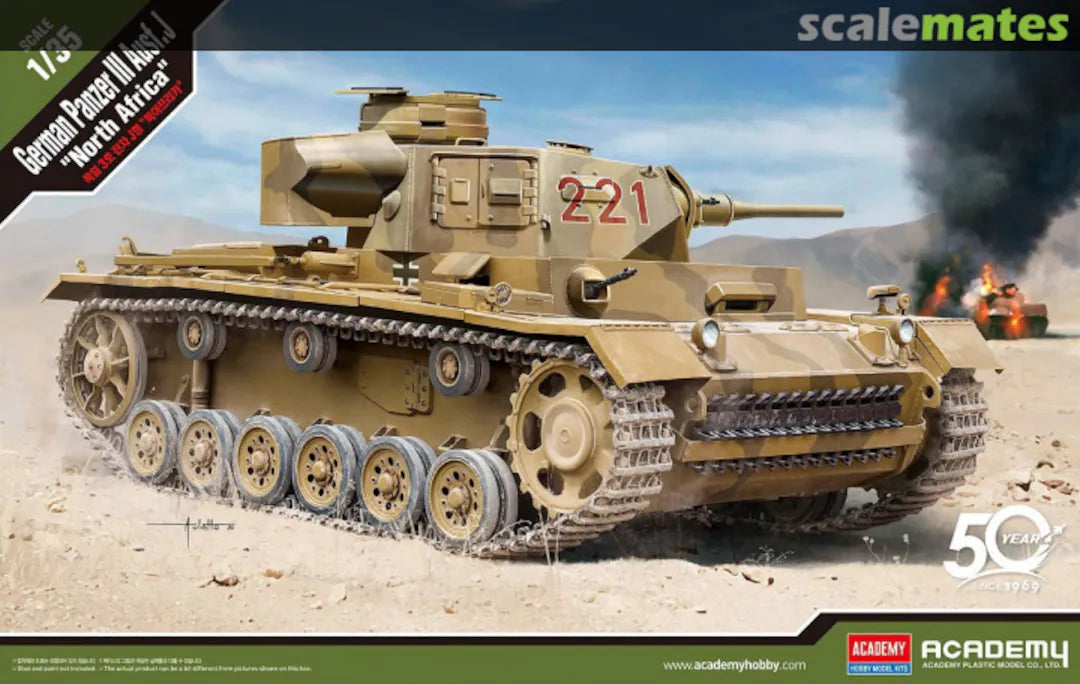 13531 1/35 German Panzer III Ausf.J North Africa Plastic Model Kit