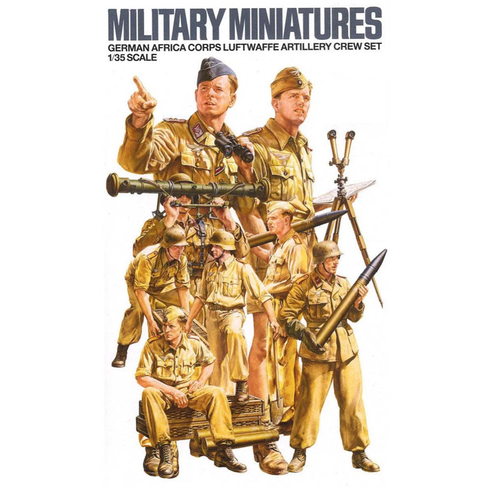 1/35 German Africa Corps Luftwaffe Artillery Crew Set