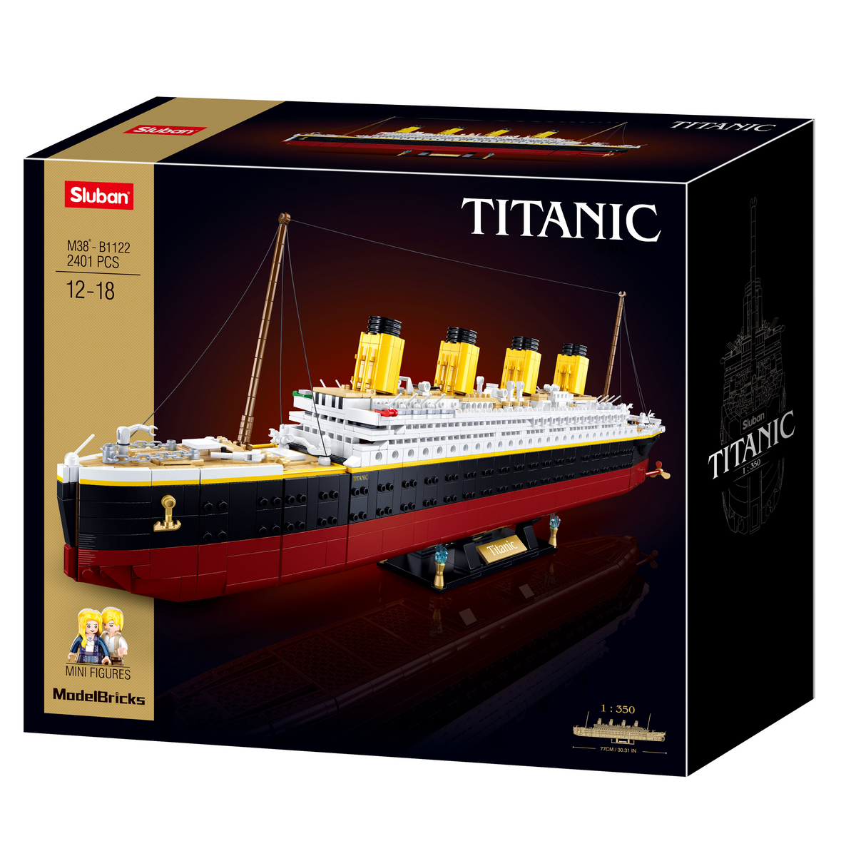 1/350 2370pcs MB Titanic Big Scale