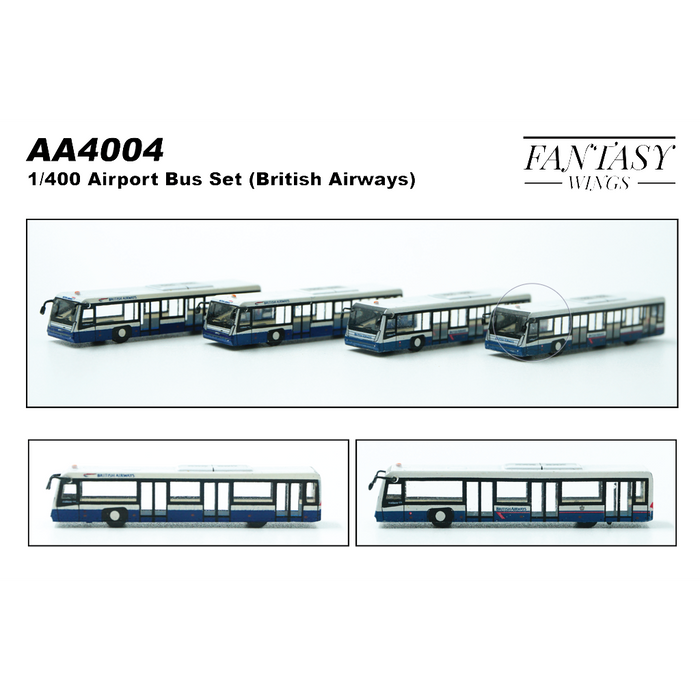 1/400 AIRPORT BUS BRITSH 4 IN ONE SET