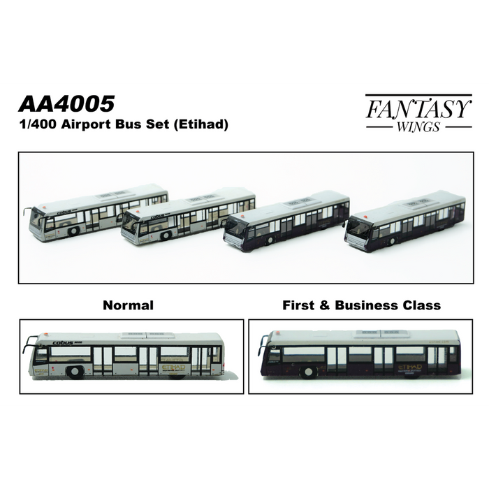 1/400 AIRPORT BUS ETIHAD 4PCS PER BOX