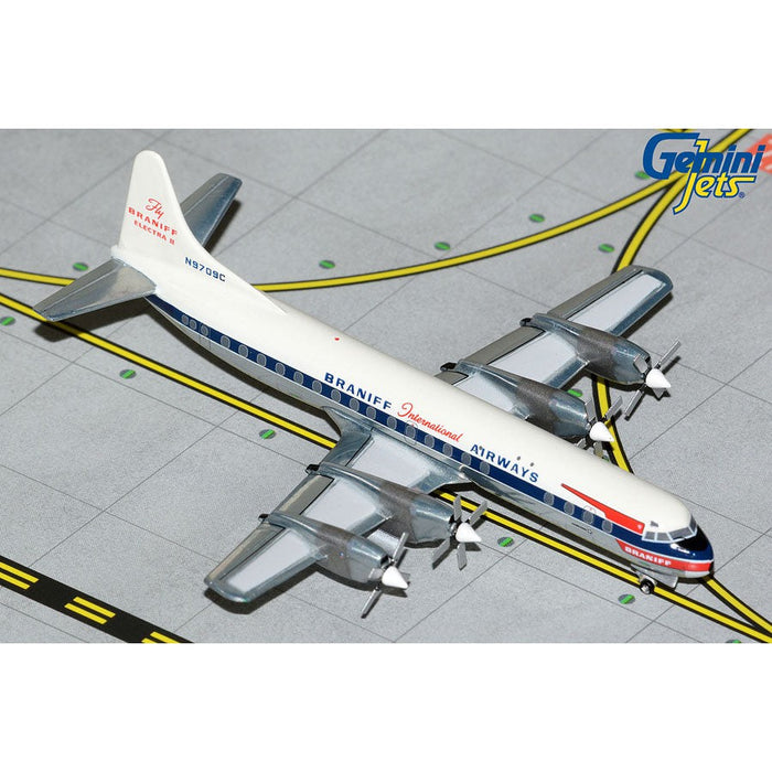 1/400 Braniff Intl L-188A Electra N9709C (El Dorado with Polished Belly)