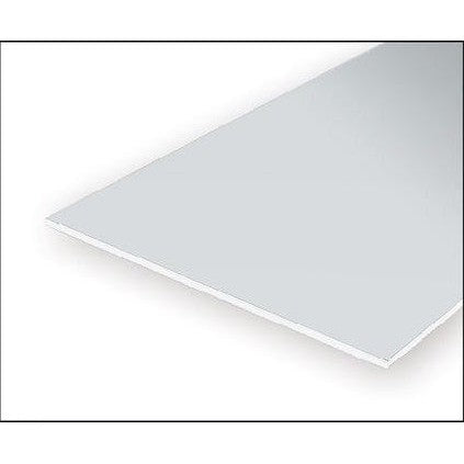 14041 White Polystyrene Clapboard Sheet 0.040 x 12 x 24   / 1mm x 30cm x 61cm