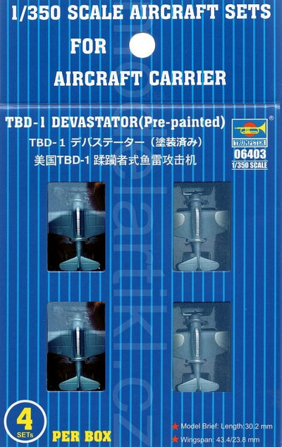 06403 1/350 TBD1 Devastator PrePainted Plastic Model Kit
