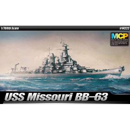 1/700 USS Missouri BB63 MCP Plastic Model Kit
