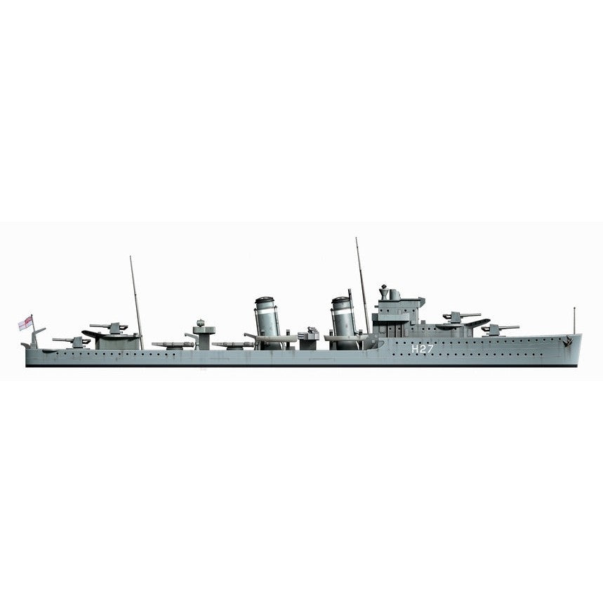 1/700 Waterline Series British Battle Cruiser Hood and E Class Destroyer