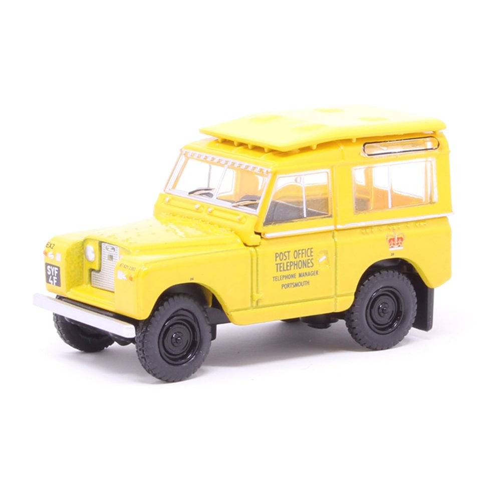 Oxford - 1/76 Land Rover Series II SWB Post Office Telephones Yellow