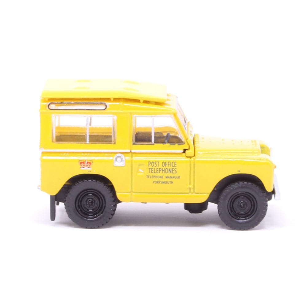 Oxford - 1/76 Land Rover Series II SWB Post Office Telephones Yellow