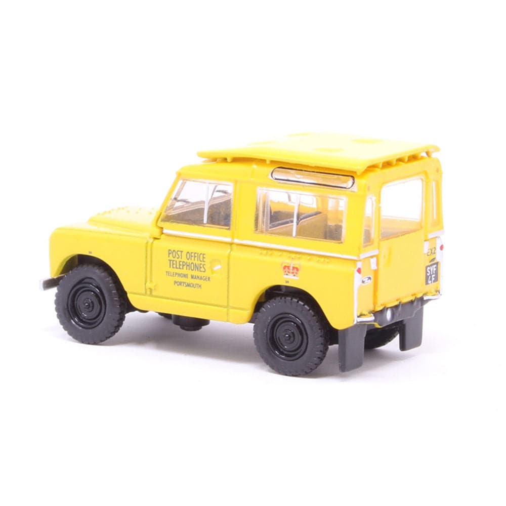 Oxford - 1/76 Land Rover Series II SWB Post Office Telephones Yellow