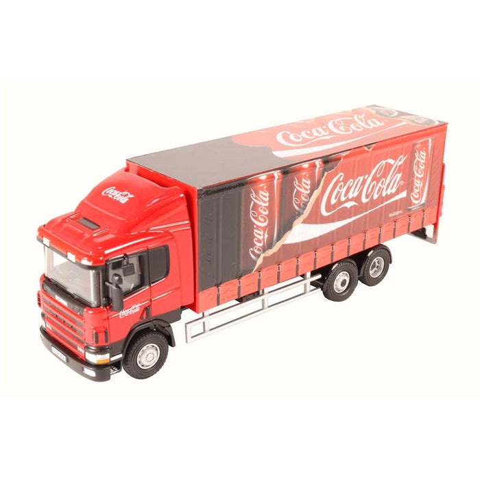 1/76 Scania 94D 6 Wheel Curtainside Coca Cola