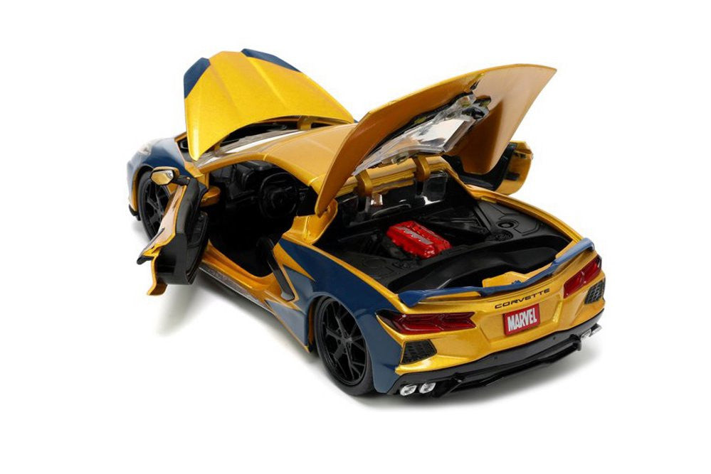 1/24 X-Men Wolverine Figure with 2020 Chevy Corvette