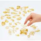 3D Golden Retriever with Puppy Crystal Puzzle