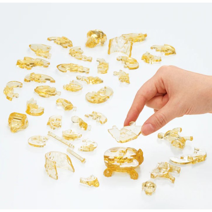 3D Golden Retriever with Puppy Crystal Puzzle