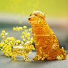 3D Golden Retriever with Puppy Crystal Puzzle