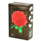 3D Red Rose Crystal Puzzle