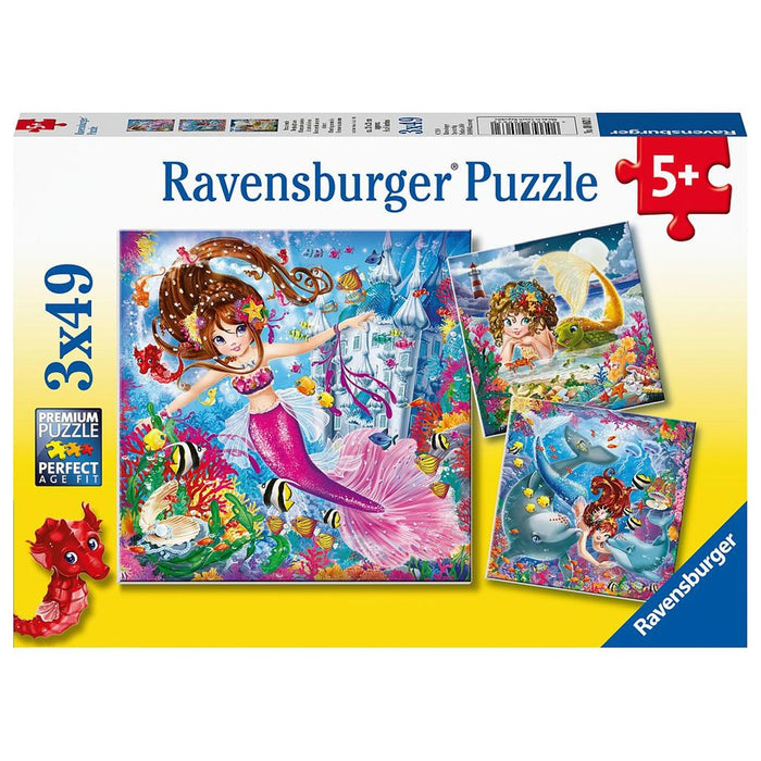 3x49pc Charming Mermaids
