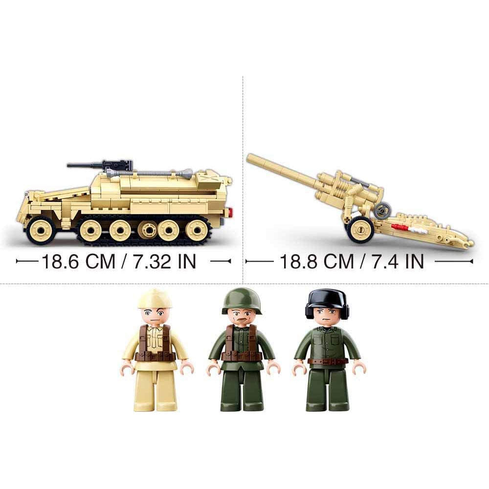 Sluban - 460pc WWII Half Track Sd.Kfz.251 K18