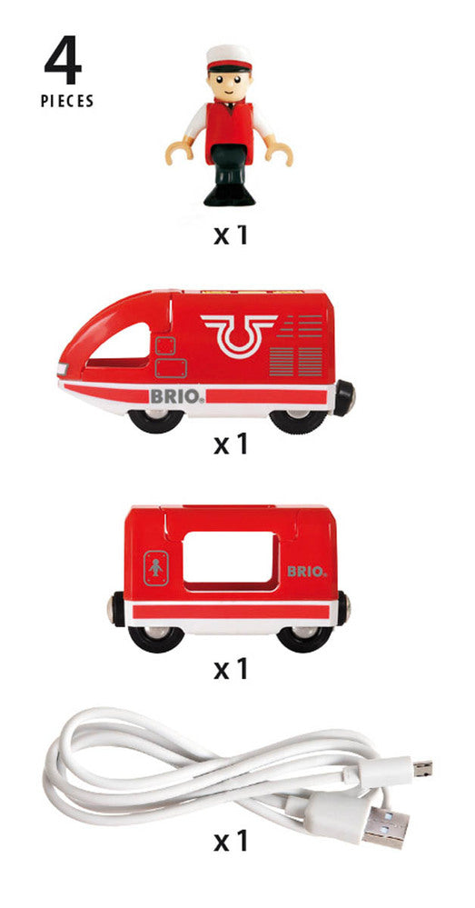 4pc Travel Rechargeable Train