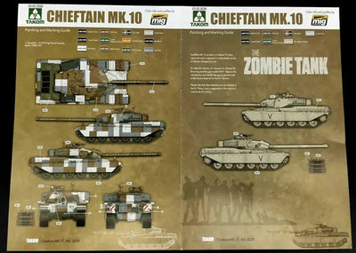 2028 1/35 British Main Battle Tank Chieftain Mk.10 Plastic Model Kit