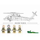 692pcs MB Helicopter Black Hawk